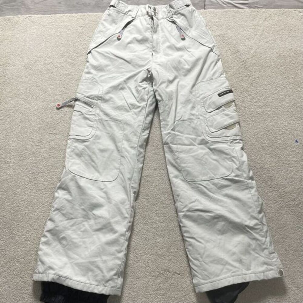 Kemper Size 16Wx28 Gray Cargo Snow Ski Snowboard Pants Insulated Waterproof